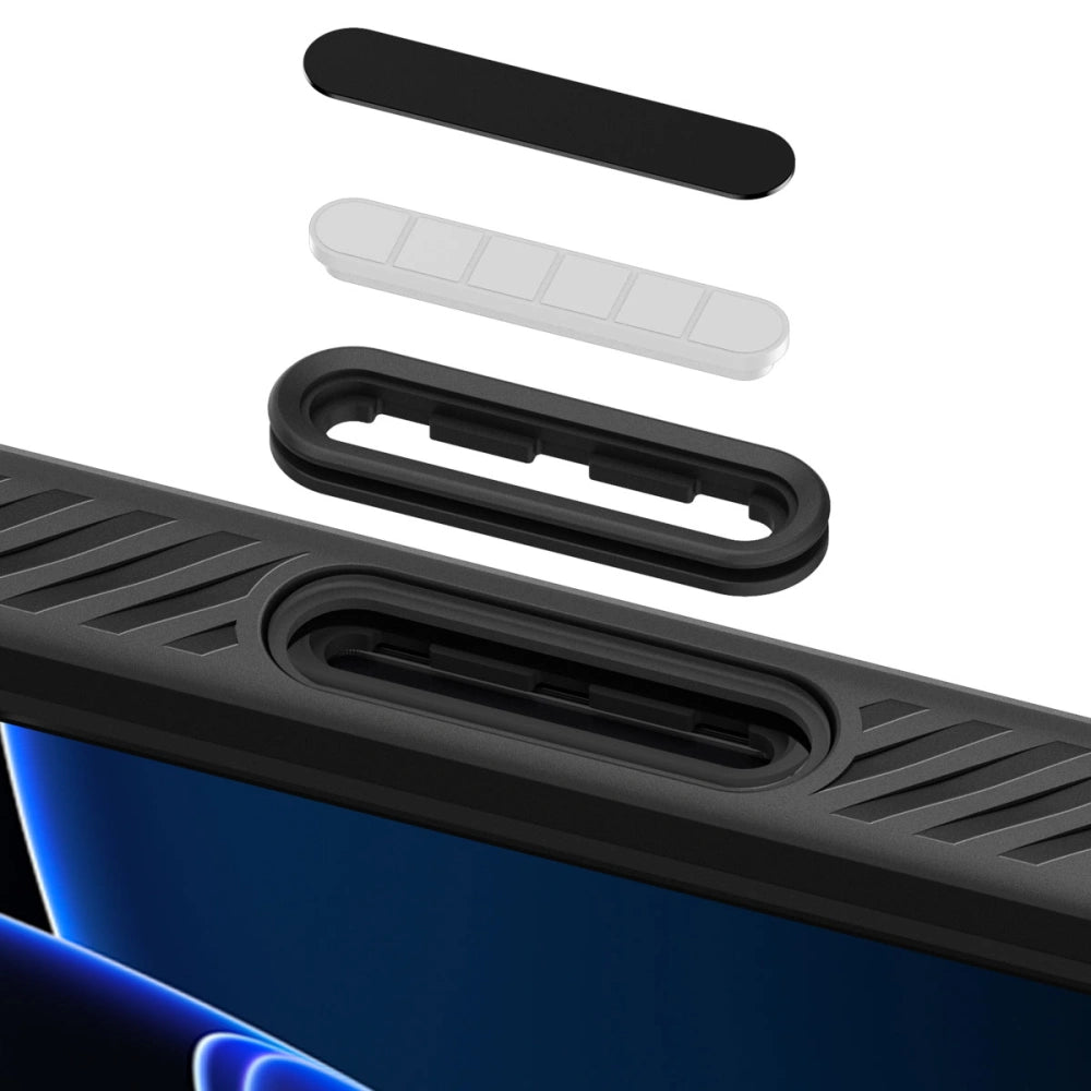 Handyhülle für iPhone 16 Pro, Spigen Liquid Air T Mag (CC) mit MagSafe, Schwarz