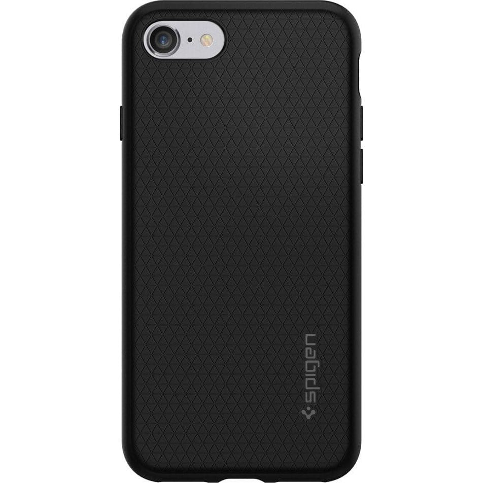 Schutzhülle für iPhone SE 2022/2020 / 8 / 7, Spigen Liquid Armor, Schwarz