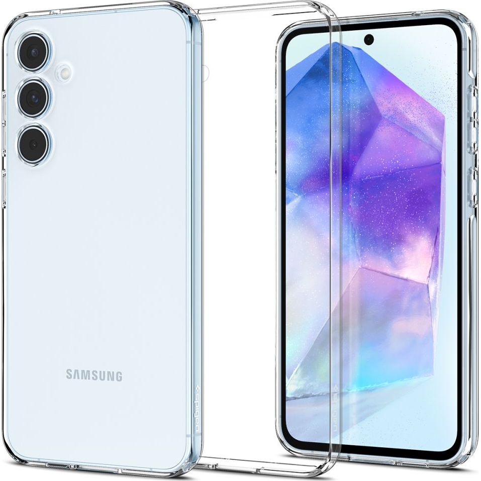 Schutzhülle für Galaxy A55 5G, Spigen Liquid Crystal, Transparent