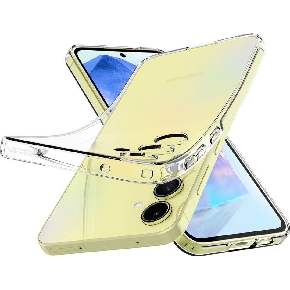 Schutzhülle für Galaxy A55 5G, Spigen Liquid Crystal, Transparent