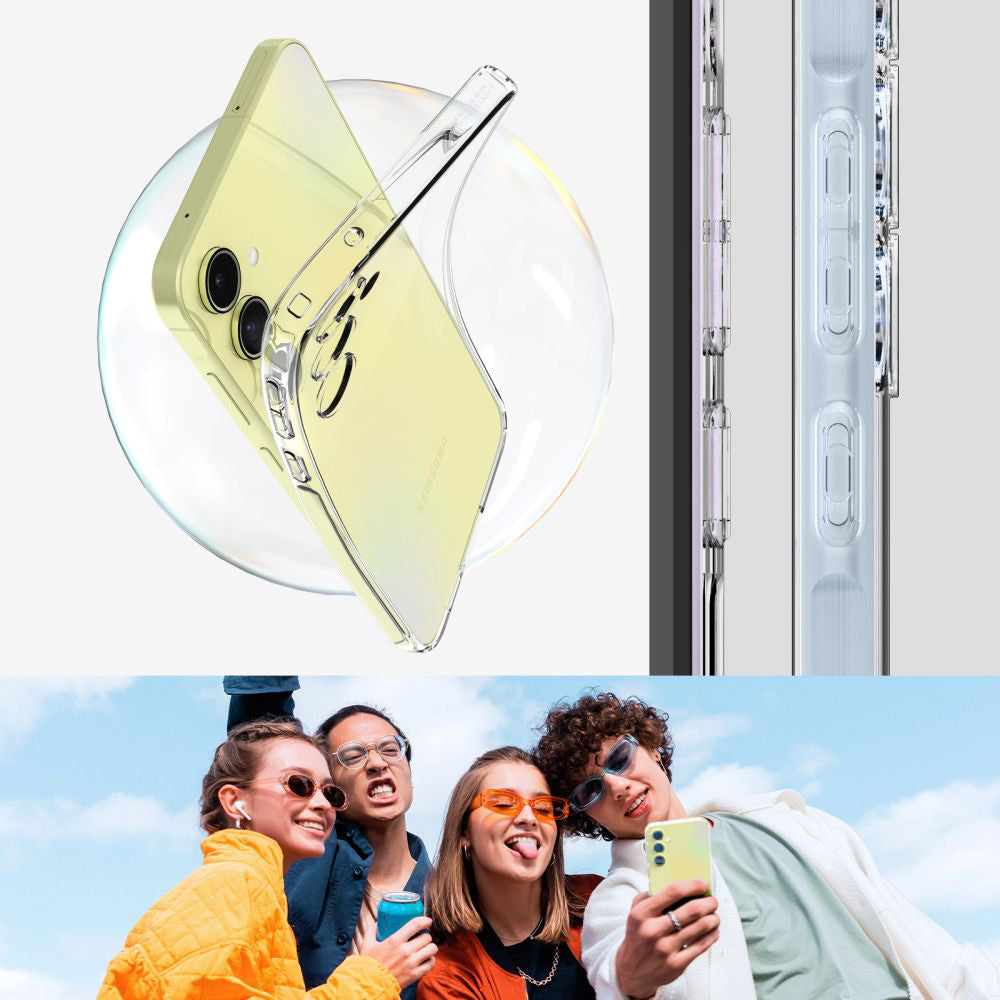 Schutzhülle für Galaxy A55 5G, Spigen Liquid Crystal, Transparent