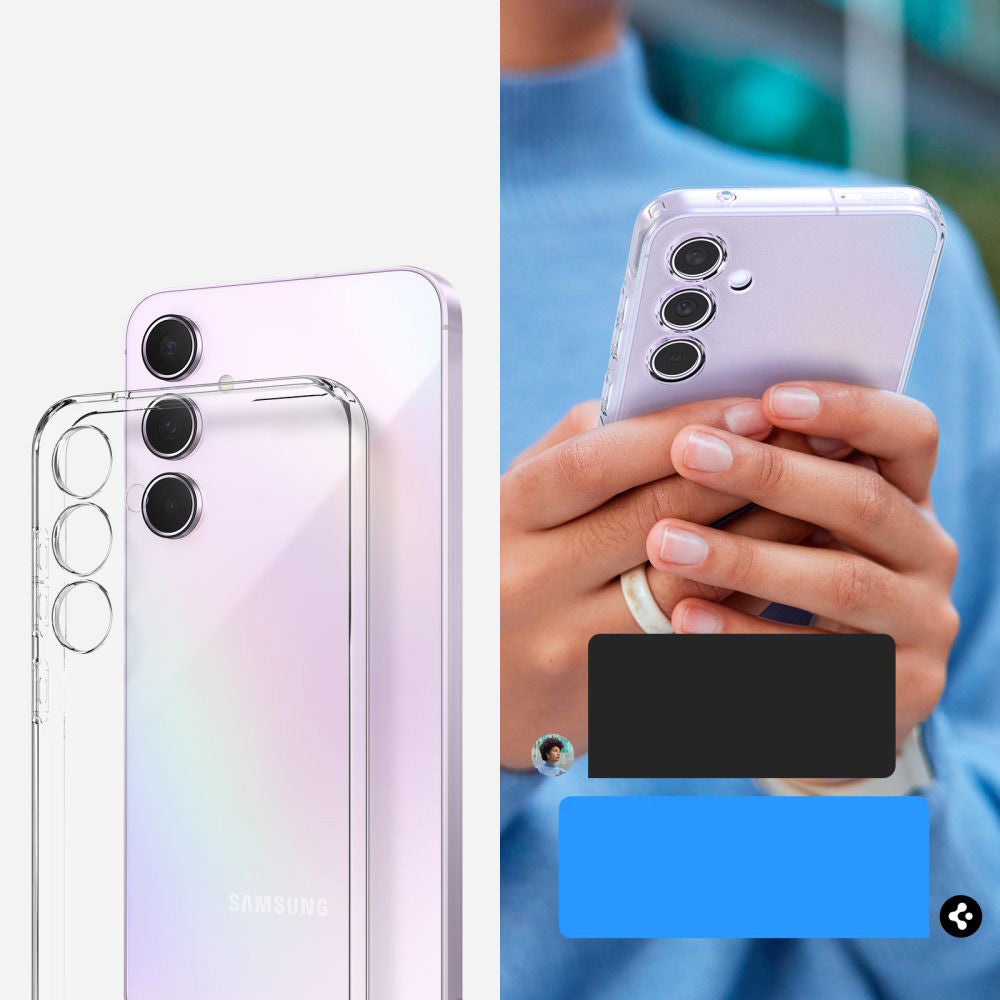Schutzhülle für Galaxy A55 5G, Spigen Liquid Crystal, Transparent