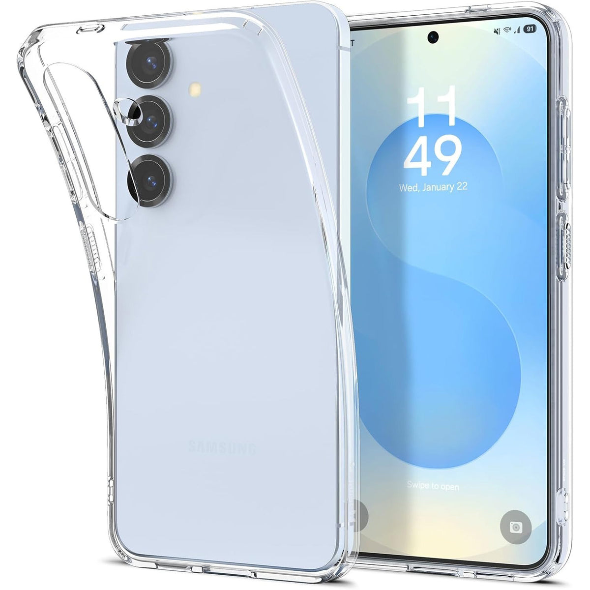 Handyhülle für Galaxy S25 Plus, Spigen Liquid Crystal, Transparent