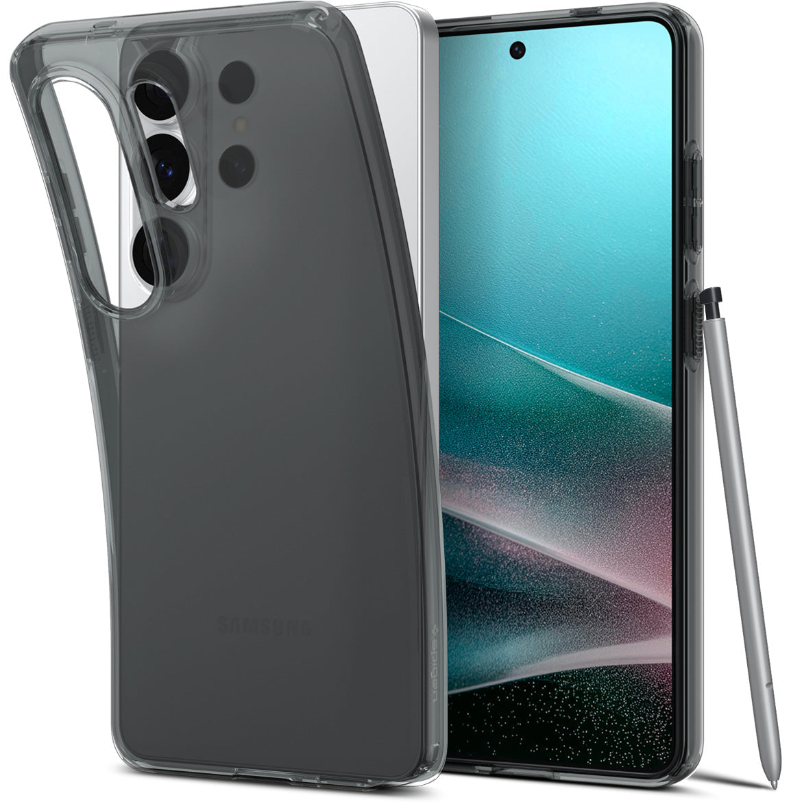Handyhülle für Galaxy S26 Ultra, Spigen Liquid Crystal, Rauchfarben