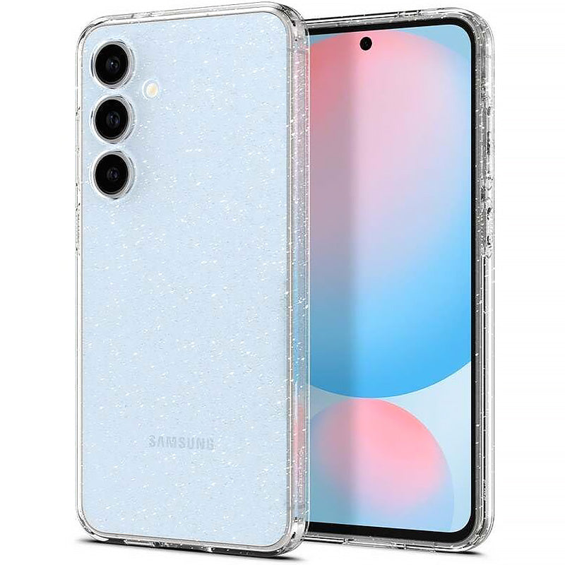Handyhülle für Galaxy S24 FE, Spigen Liquid Crystal Glitter, Transparent mit Glitzer