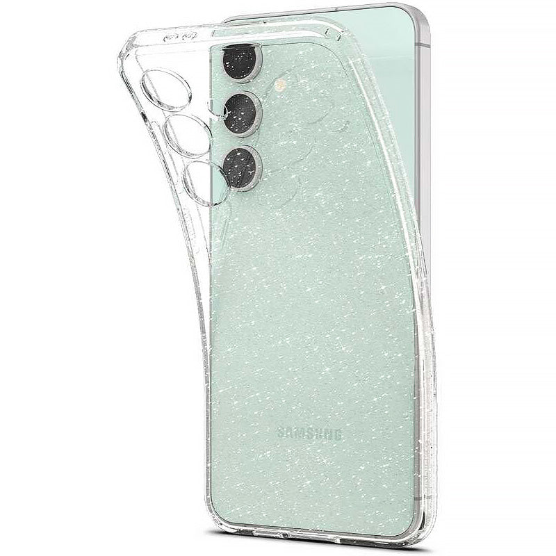 Handyhülle für Galaxy S24 FE, Spigen Liquid Crystal Glitter, Transparent mit Glitzer