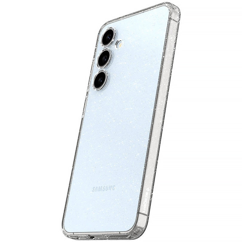 Handyhülle für Galaxy S24 FE, Spigen Liquid Crystal Glitter, Transparent mit Glitzer
