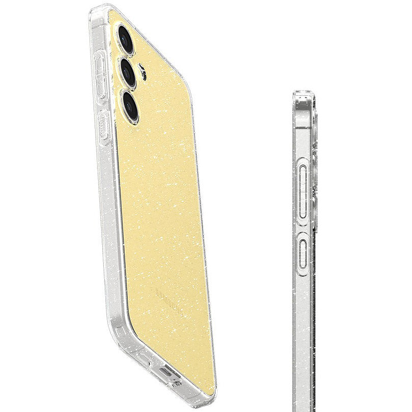 Handyhülle für Galaxy S24 FE, Spigen Liquid Crystal Glitter, Transparent mit Glitzer