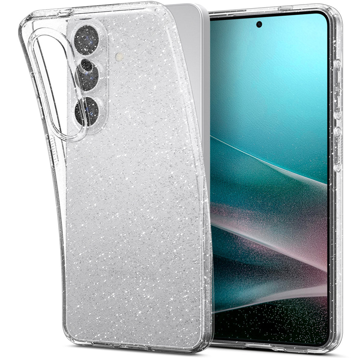 Handyhülle für Galaxy S26, Spigen Liquid Crystal Glitter, Transparent mit Glitzer