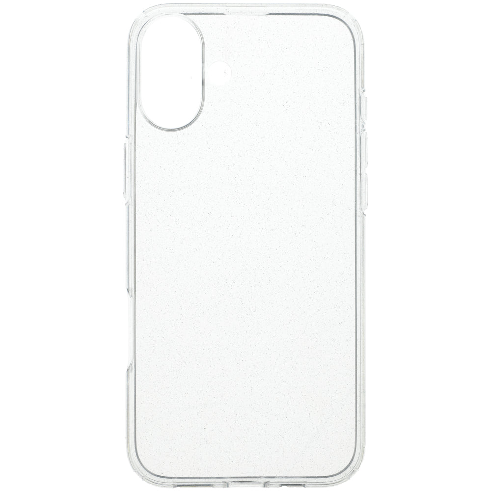 Handyhülle für iPhone 16, Spigen Liquid Crystal Glitter, Transparent mit Glitzer