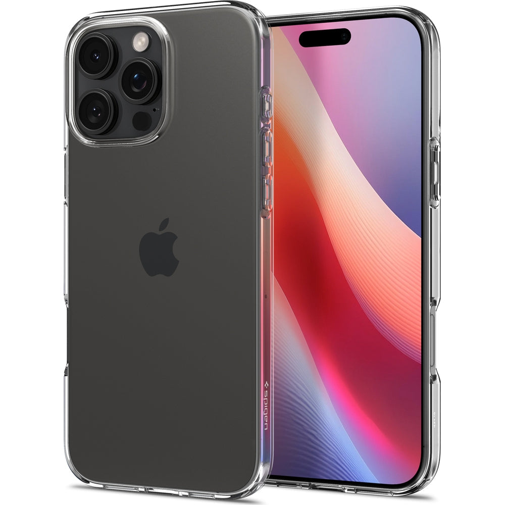 Handyhülle für iPhone 16 Pro, Spigen Liquid Crystal, Transparent