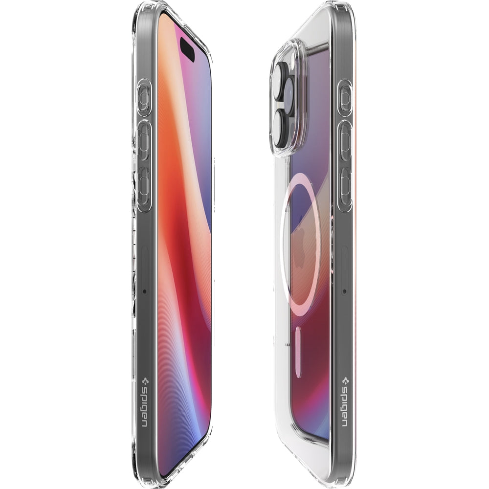 Handyhülle für iPhone 16 Pro Max, Spigen Liquid Crystal Mag mit MagSafe, Transparent