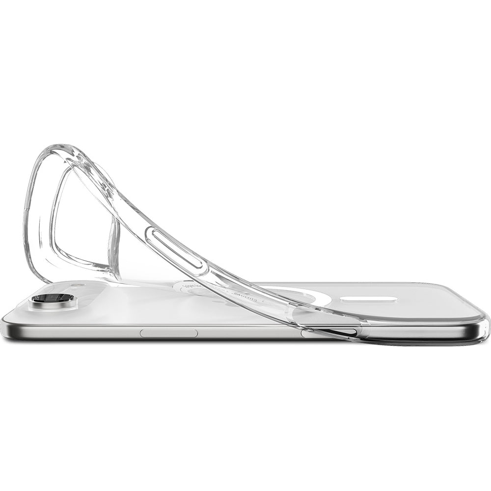 Handyhülle für iPhone Air, Spigen Liquid Crystal Mag mit MagSafe, Transparent-Weiß