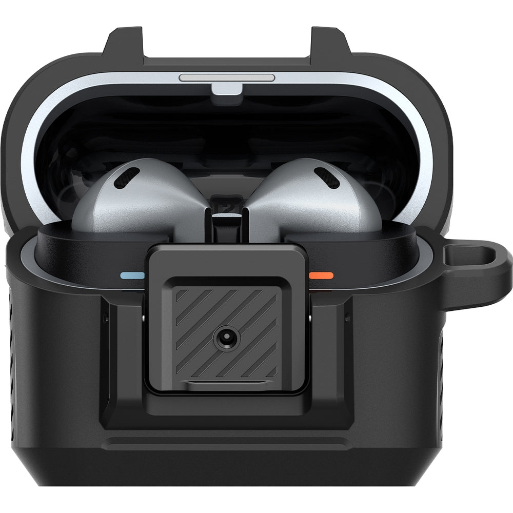 Schutzhülle für Galaxy Buds 3 / 3 Pro, Spigen Lock Fit, Matt Schwarz