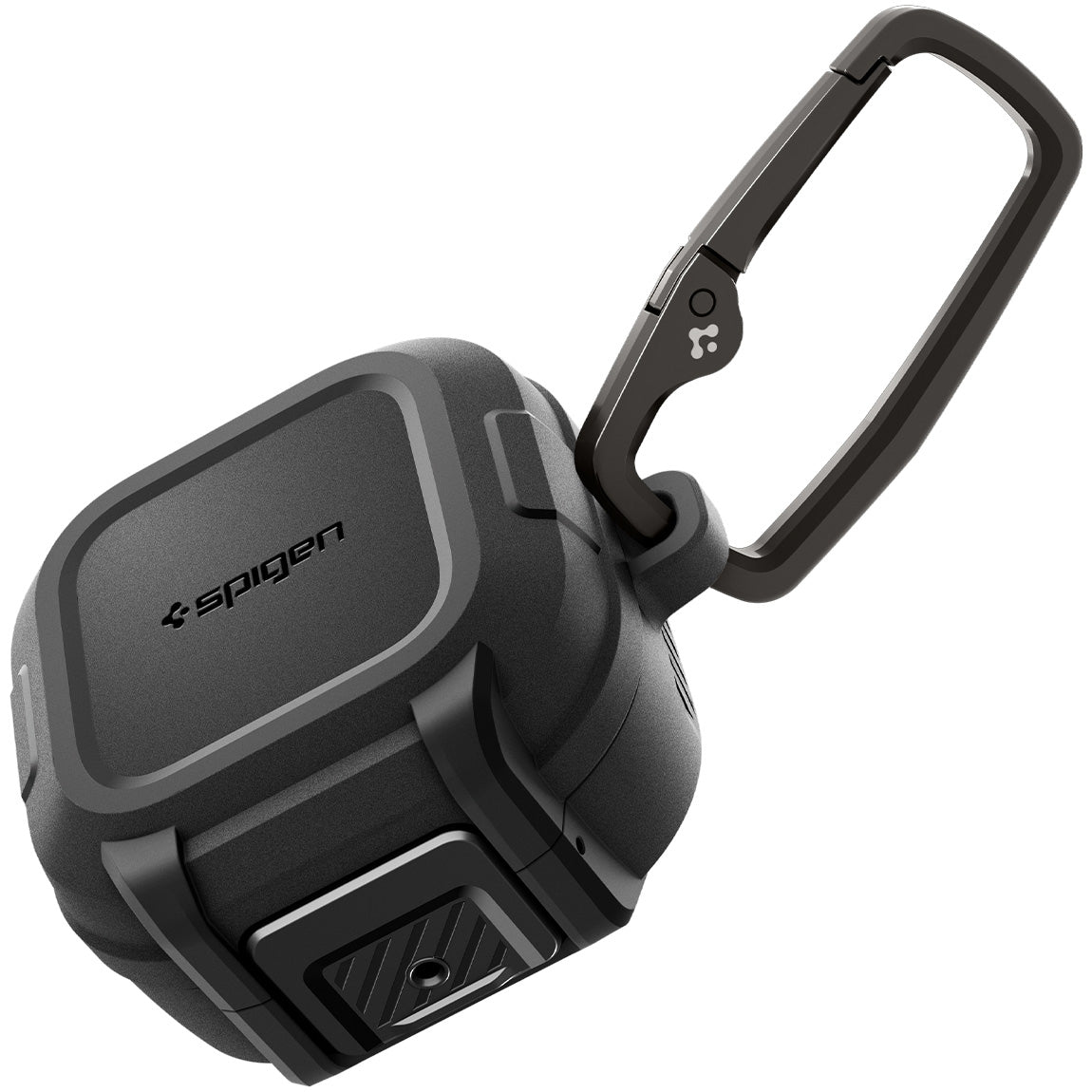 Hülle für Galaxy Buds 4 / 4 Pro, Spigen Lock Fit, Matt Schwarz