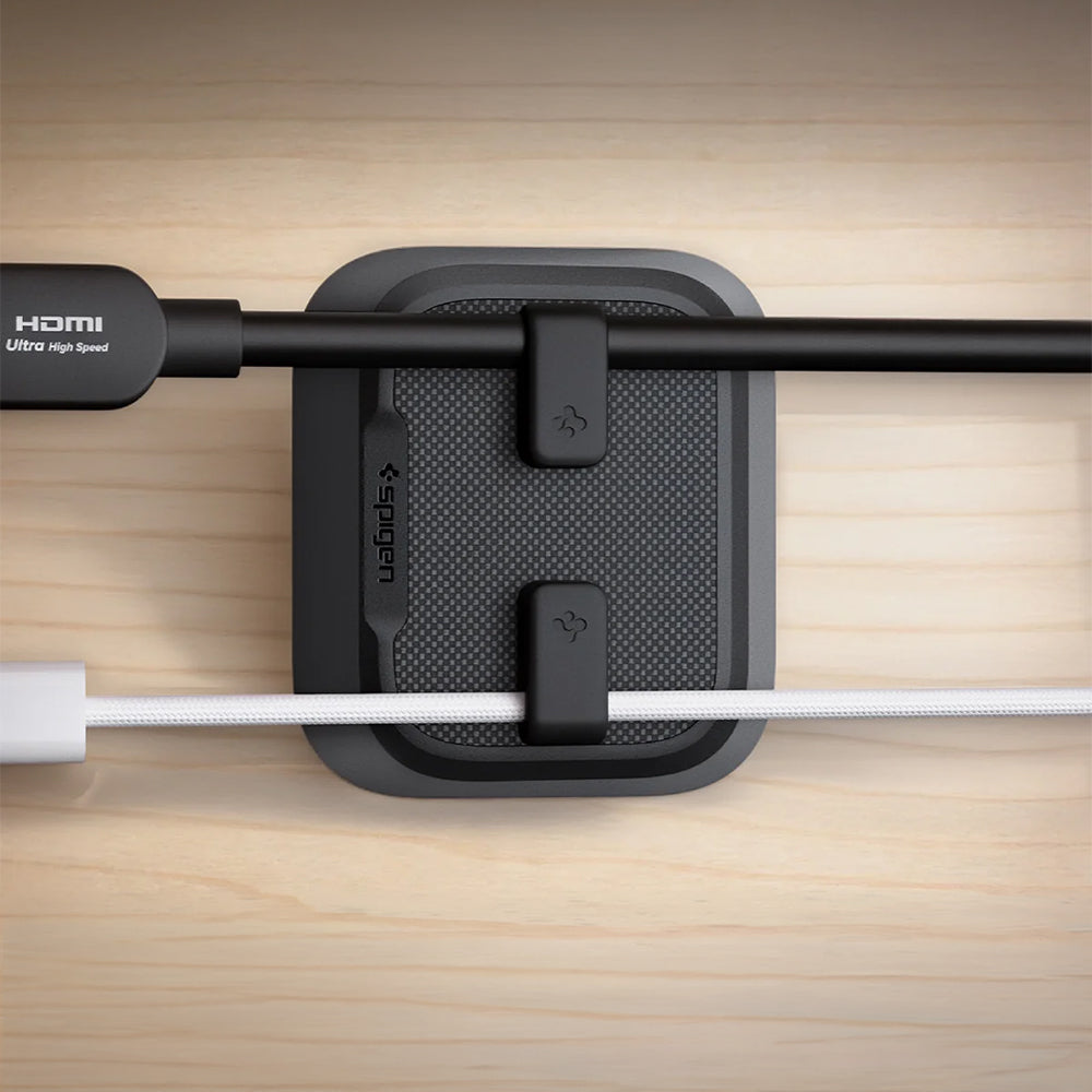 Magnetischer Kabelhalter, Spigen Magnetic Cable Holder LD103, Schwarz