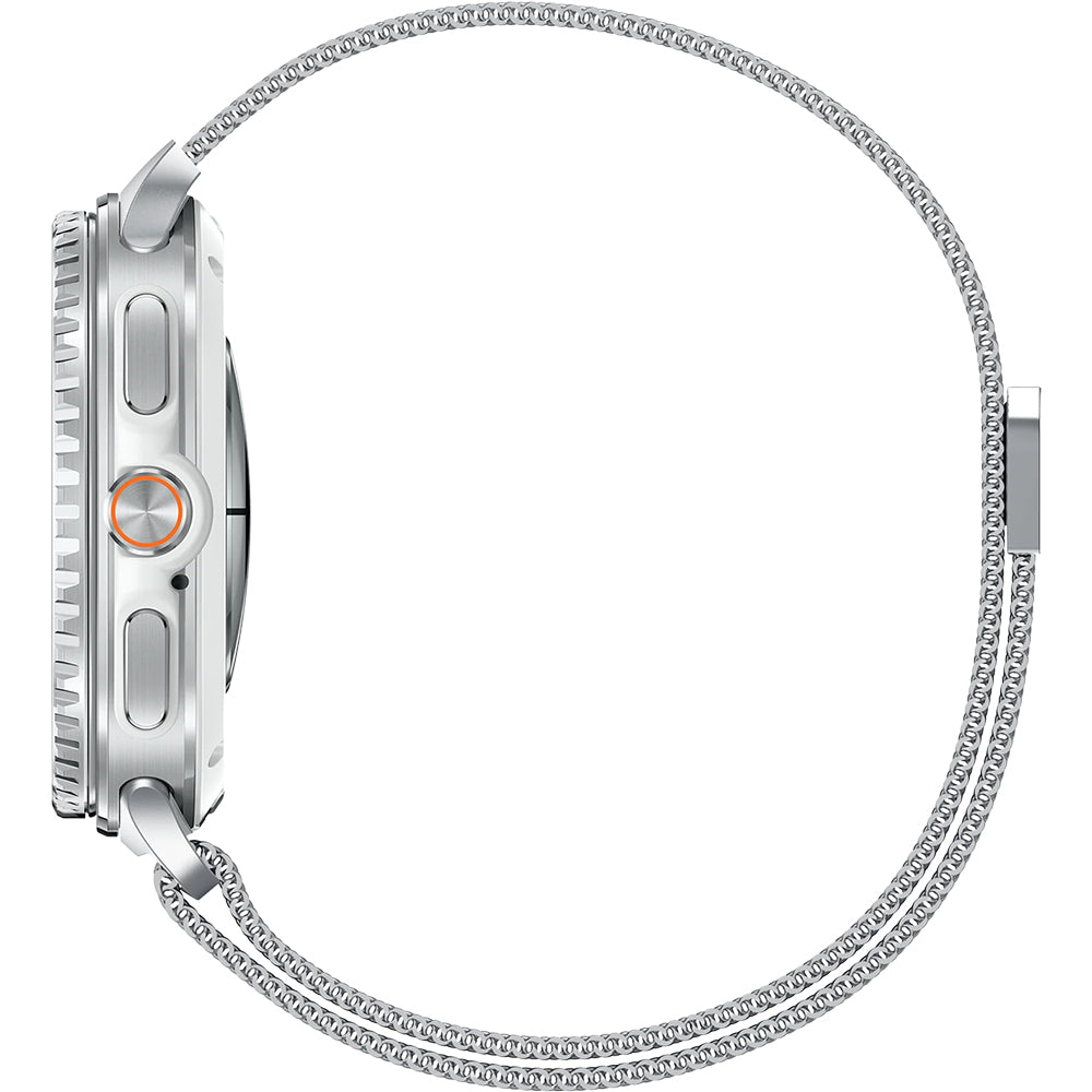 Edelstahl Armband für Galaxy Watch 9 40 mm / 44 mm / 8 40 mm / 44 mm / 8 Classic 46 mm, Spigen Metal Fit, Silbern