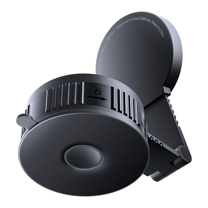 Magnetische Autohalterung für MagSafe, für Armaturenbrett, Windschutzscheibe oder Fahrzeugdisplay, Spigen MFT35-1 Magnetic, Schwarz
