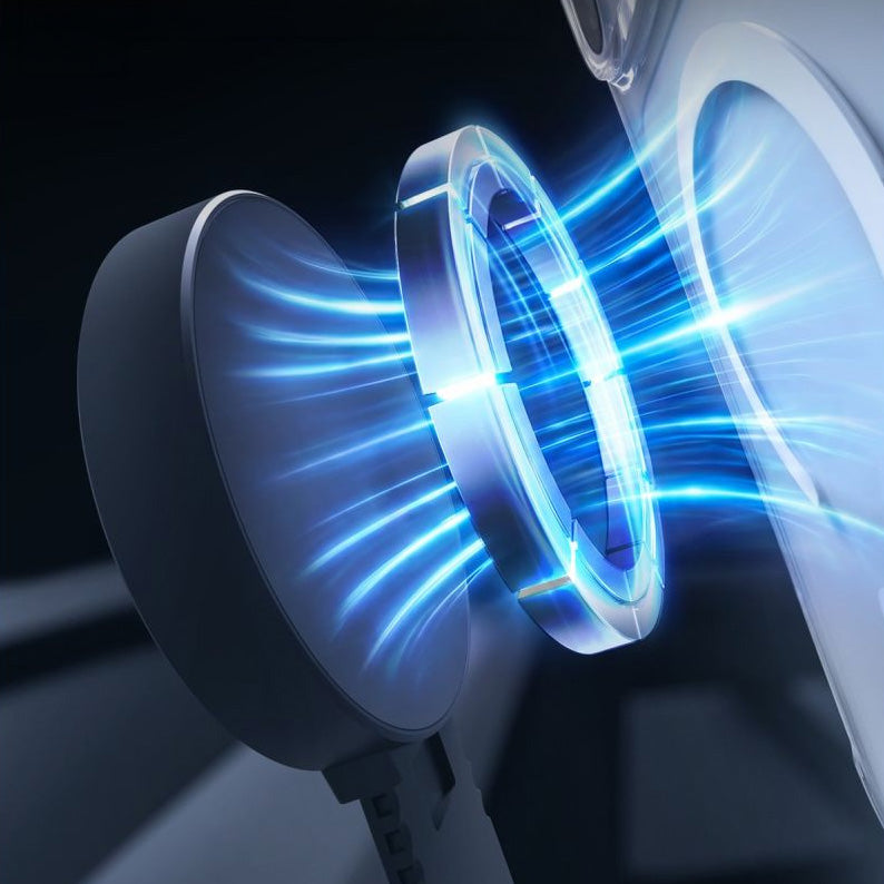 Magnetische Autohalterung für MagSafe, für Armaturenbrett, Windschutzscheibe oder Fahrzeugdisplay, Spigen MFT35-1 Magnetic, Schwarz