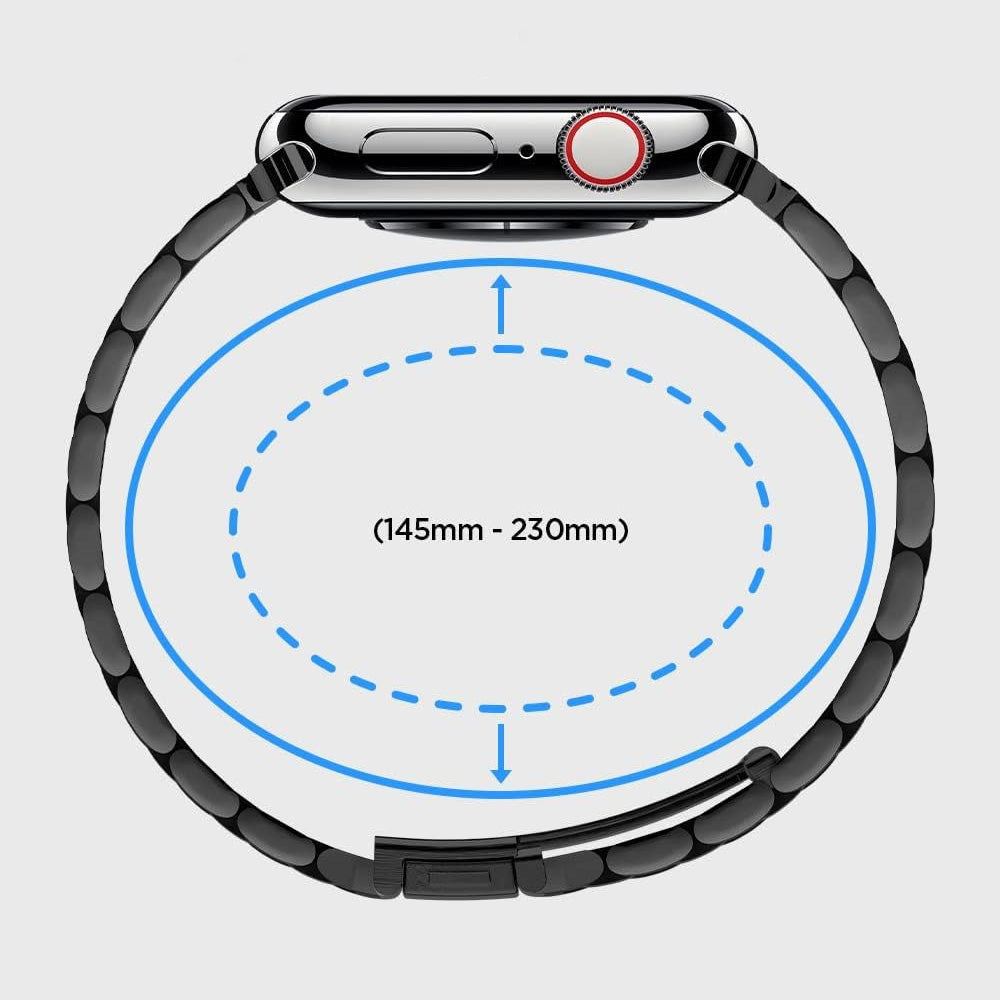 Armband Spigen Modern Fit für Apple Watch 49/46/45/44 mm, Schwarz