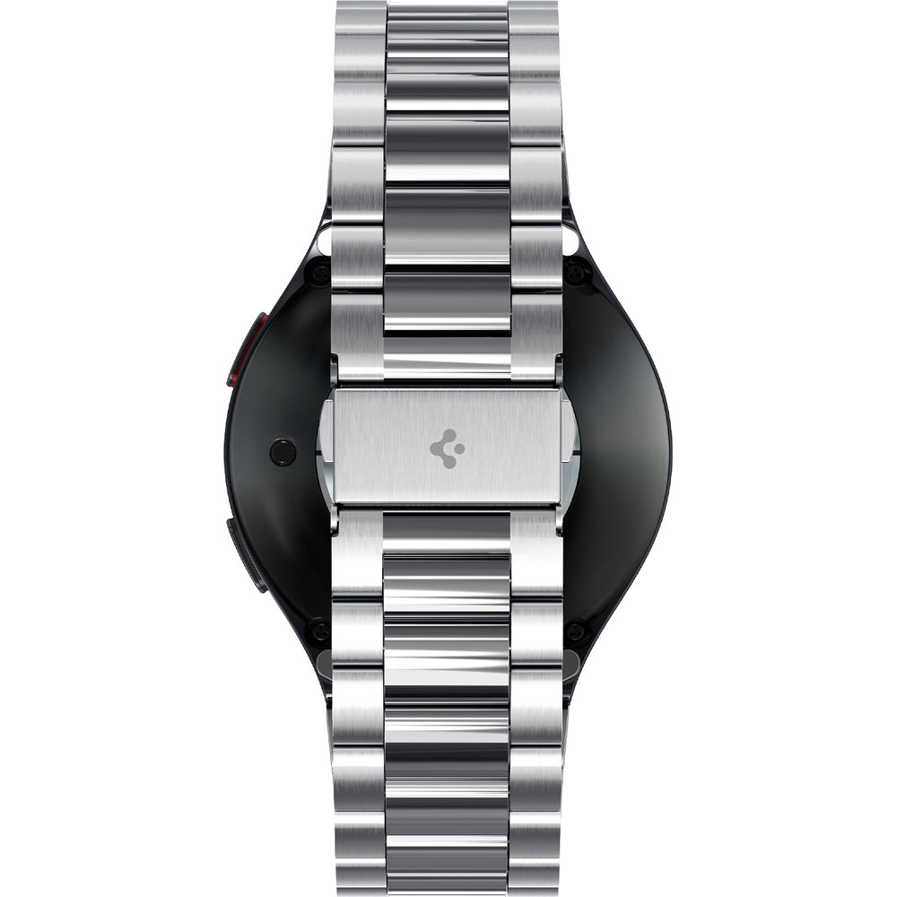 Armband für Galaxy Watch 7/6/5 Pro/5/4/FE, Spigen Modern Fit 316L, Silbern