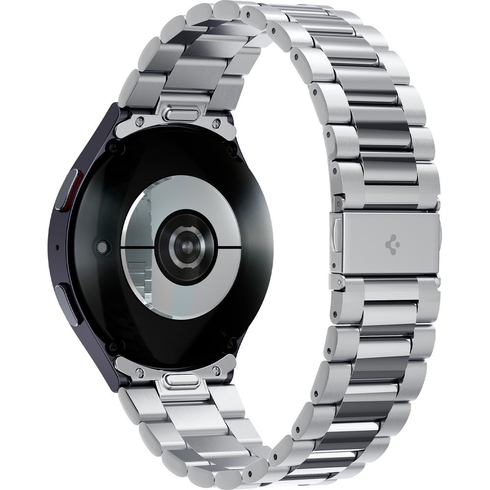 Armband für Galaxy Watch 7/6/5 Pro/5/4/FE, Spigen Modern Fit 316L, Silbern