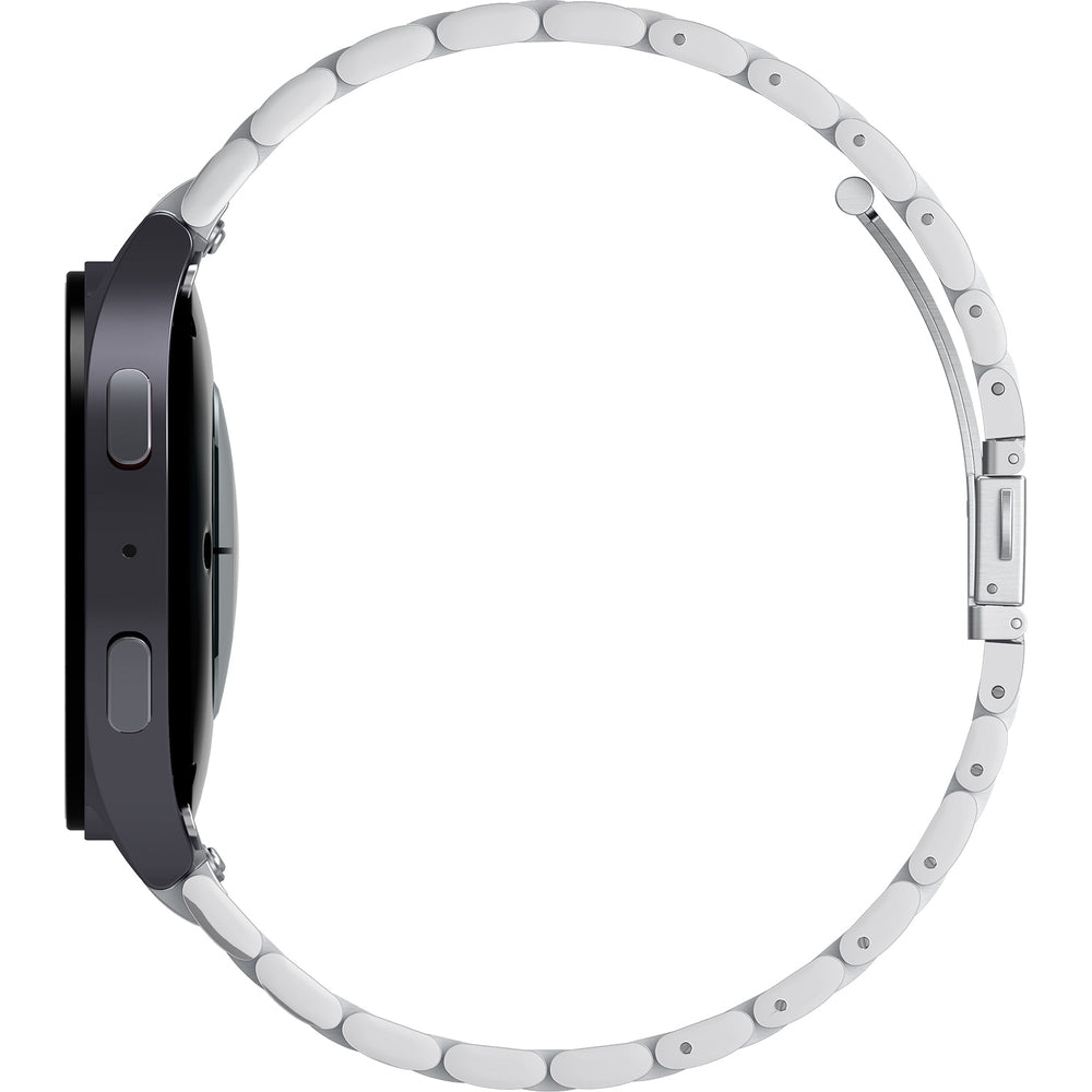 Armband für Galaxy Watch 7/6/5 Pro/5/4/FE, Spigen Modern Fit 316L, Silbern