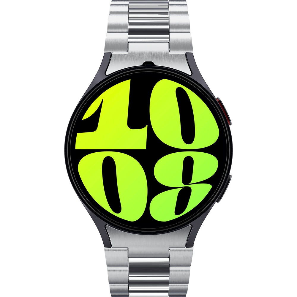 Armband für Galaxy Watch 7/6/5 Pro/5/4/FE, Spigen Modern Fit 316L, Silbern