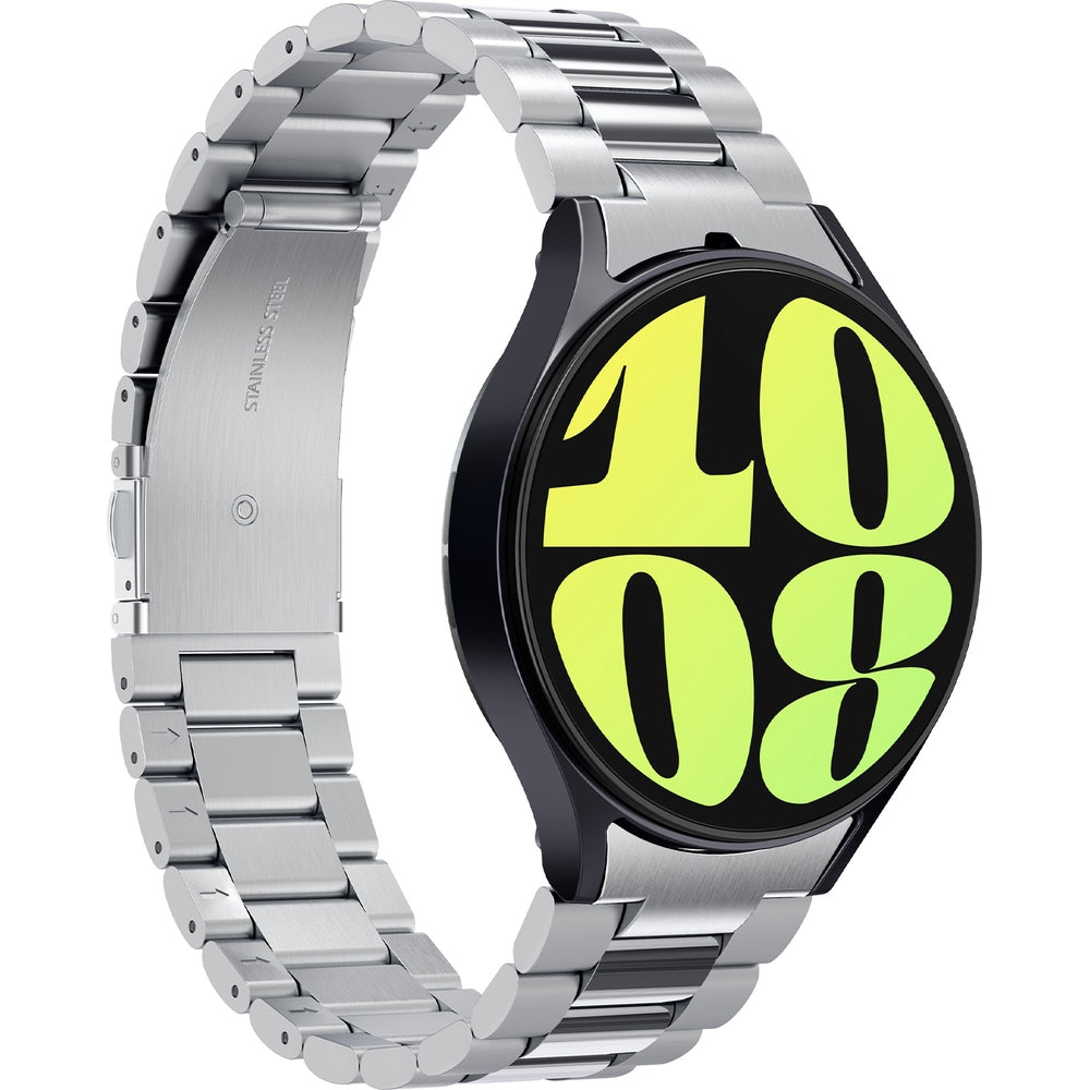 Armband für Galaxy Watch 7/6/5 Pro/5/4/FE, Spigen Modern Fit 316L, Silbern