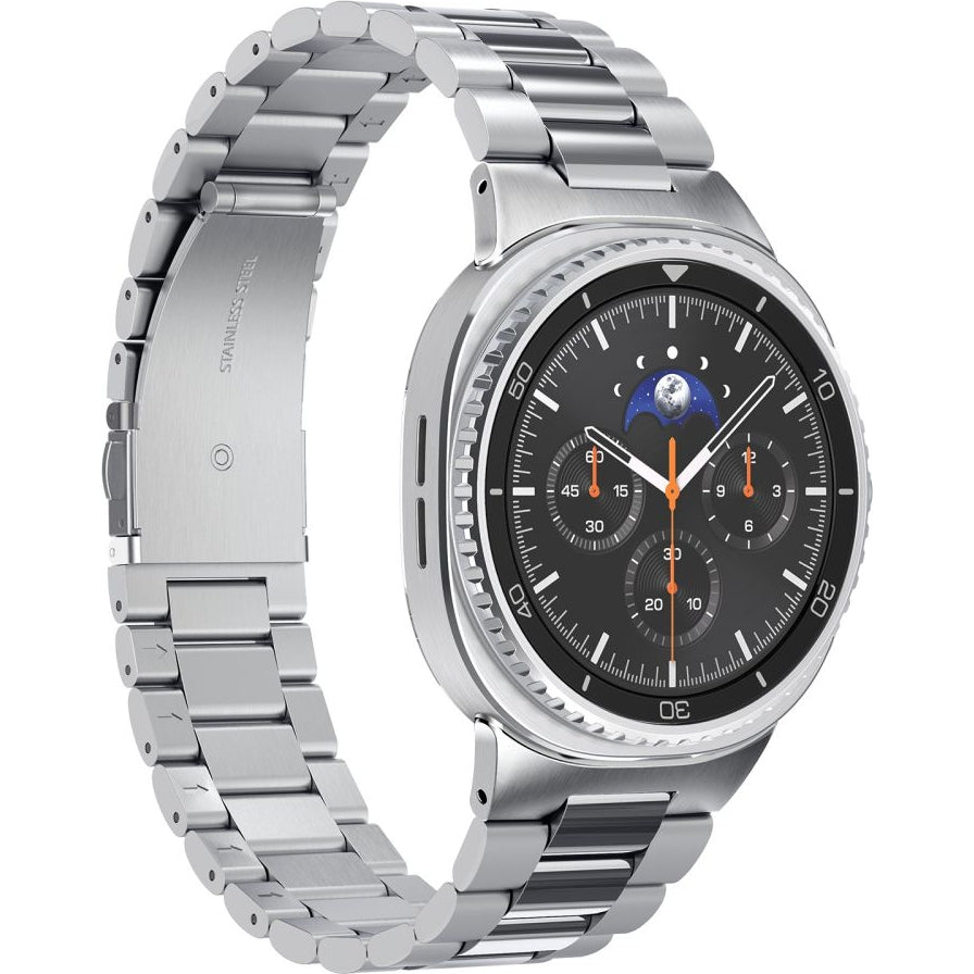 Armband für Galaxy Watch 9 40 mm / 44 mm / 8 40 mm / 44 mm / 8 Classic 46 mm, Spigen Modern Fit, Silbern