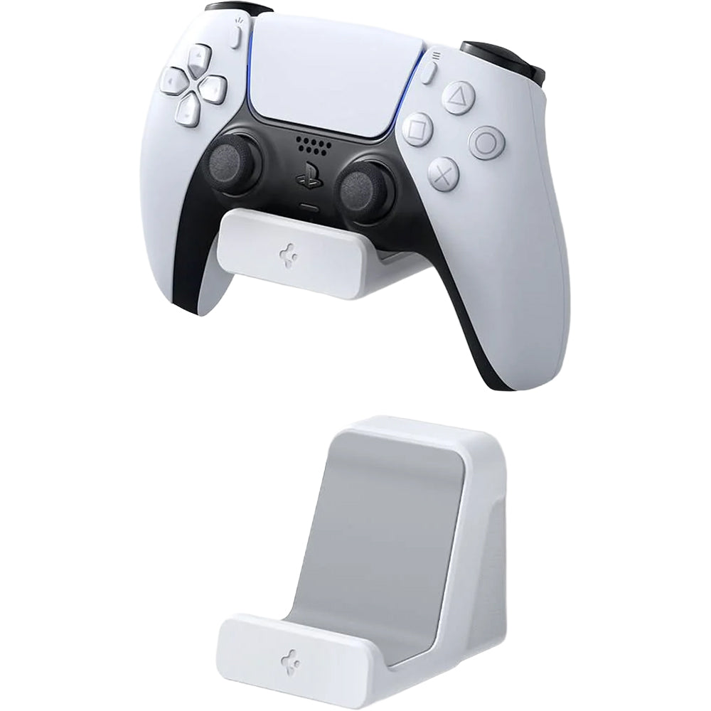 Wandhalterung für Controller Spigen Mount Wall Stand für PlayStation 5 / 4, Xbox One / Series X / S, Nintendo Switch Pro Controller, 2 Stück, Weiß