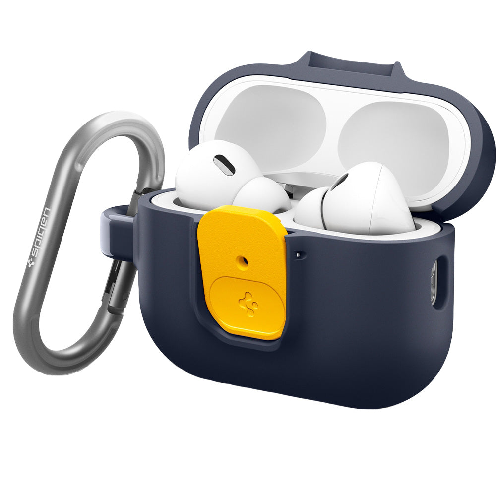 Hülle für Apple AirPods Pro 3, Spigen Nano Pop, Dunkelblau-Gelb