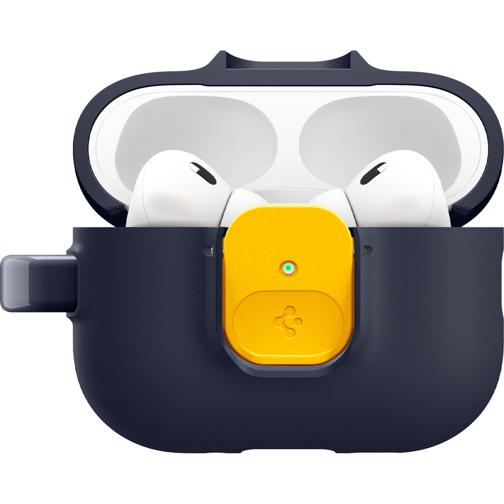 Hülle für Apple AirPods Pro 3, Spigen Nano Pop, Dunkelblau-Gelb