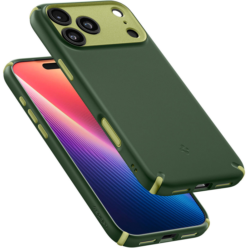 Handyhülle für iPhone 17 Pro Max, Spigen Nano Pop Hybrid Mag mit MagSafe, Grün
