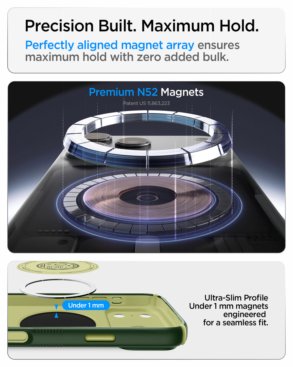 Handyhülle für iPhone 18 Pro, Spigen Nano Pop Hybrid Mag mit MagSafe, Grün (4/15)
