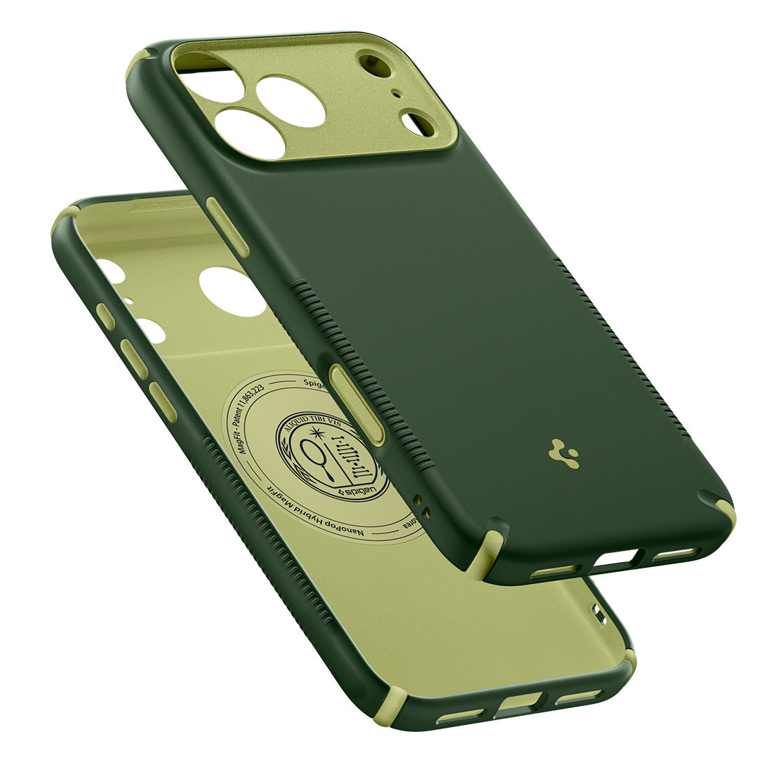 Handyhülle für iPhone 18 Pro, Spigen Nano Pop Hybrid Mag mit MagSafe, Grün (9/15)