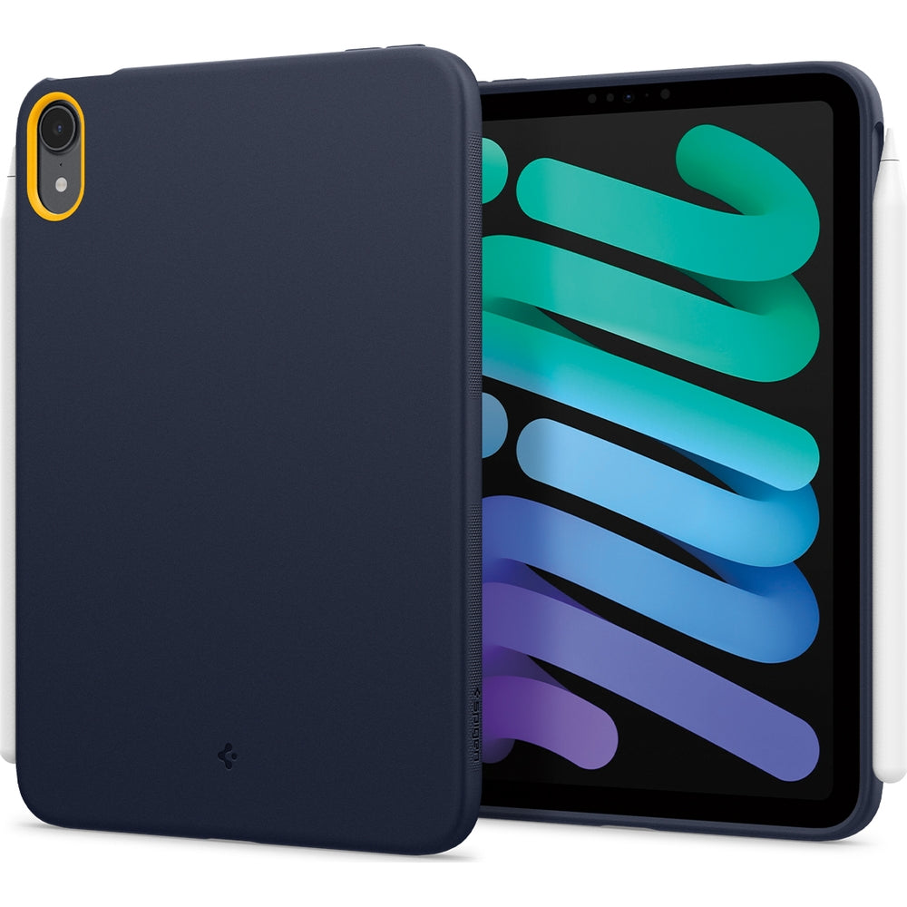 Hülle für iPad Mini 7 gen. 2024 / 6 gen. 2021, Spigen Nano Pop, Dunkelblau-Gelb