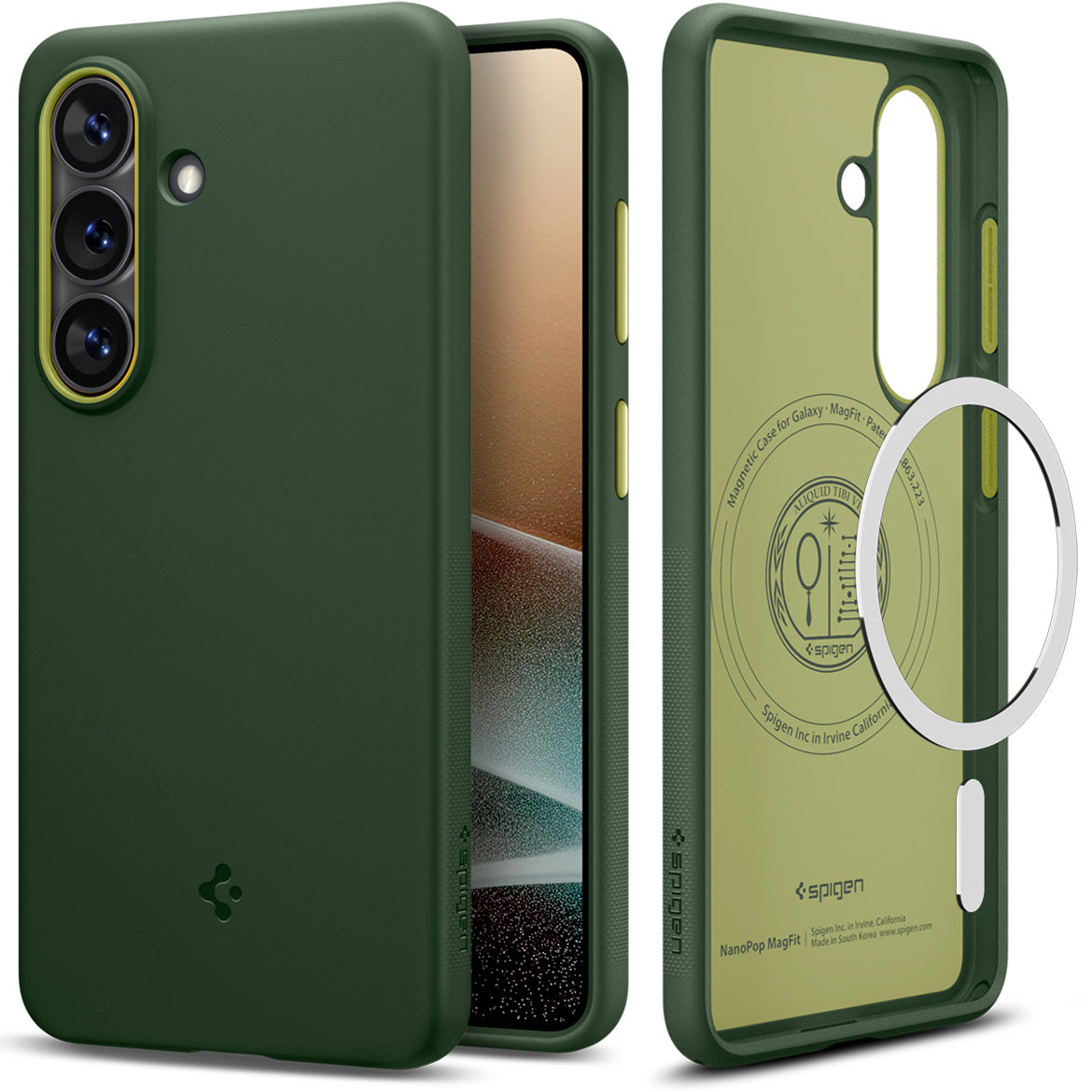 Handyhülle für Galaxy S26, Spigen Nano Pop Mag mit MagSafe, Grün