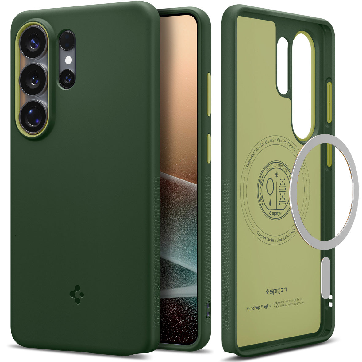 Handyhülle für Galaxy S26 Ultra, Spigen Nano Pop Mag mit MagSafe, Grün