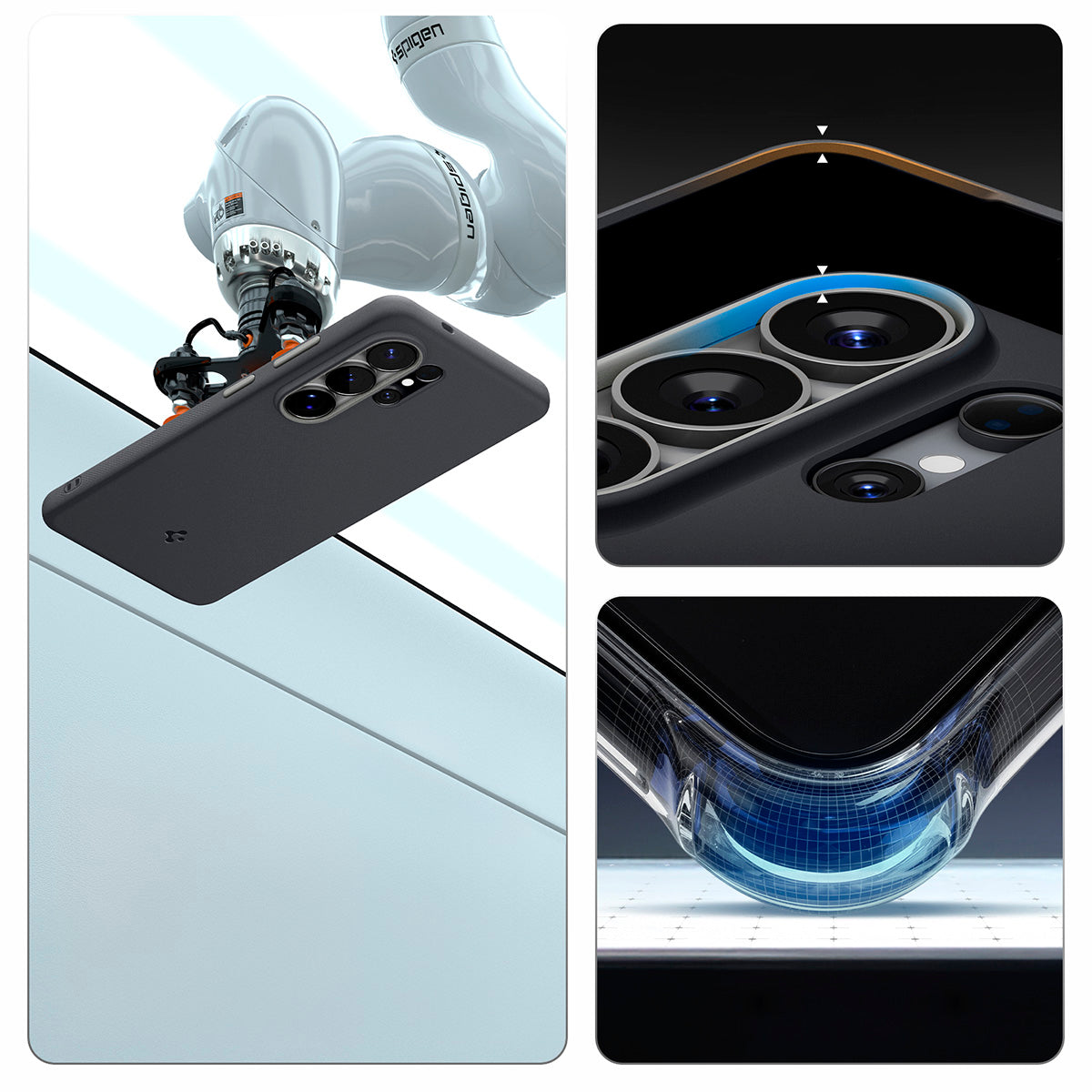 Handyhülle für Galaxy S26 Ultra, Spigen Nano Pop Mag mit MagSafe, Schwarz und Grau