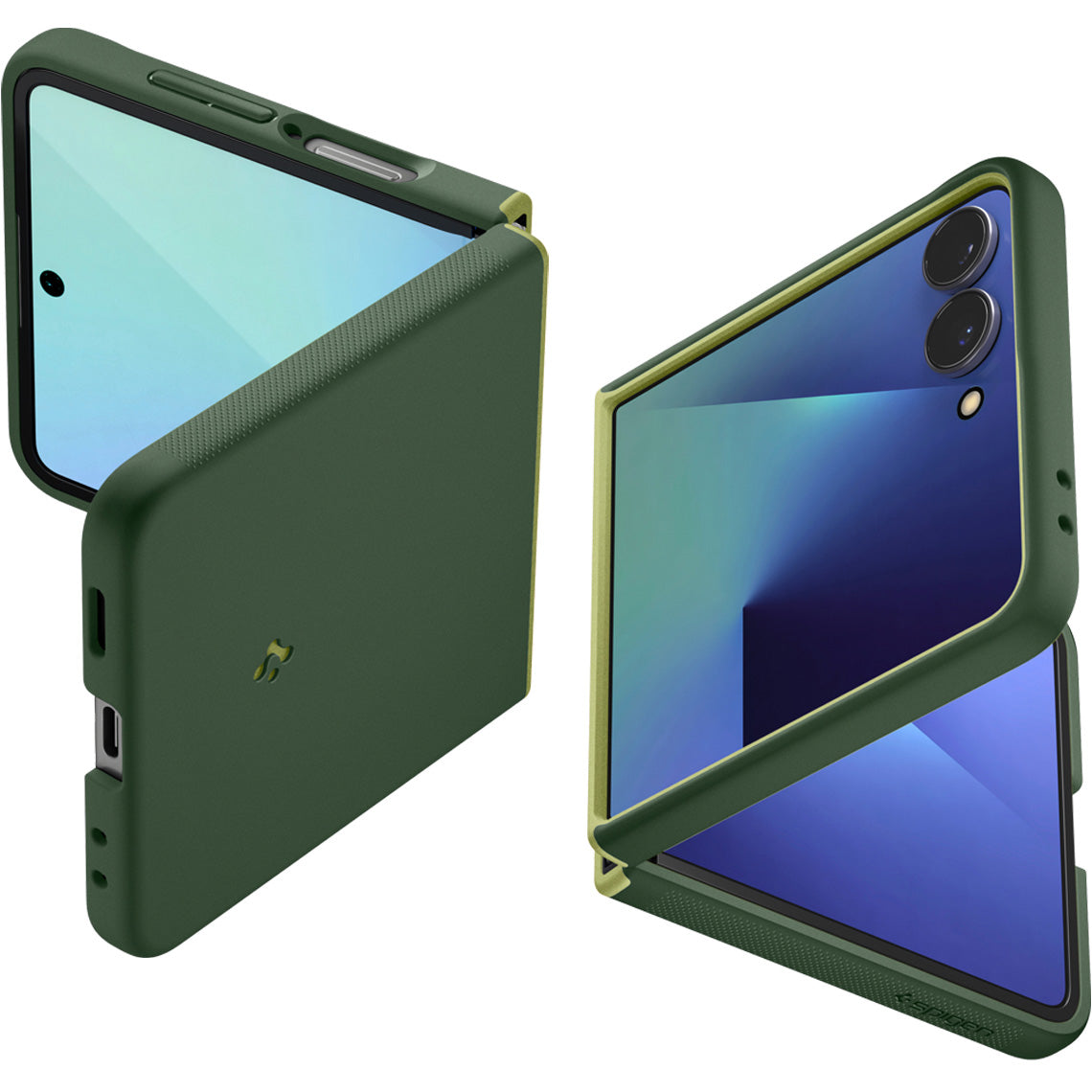 Handyhülle für Galaxy Z Flip7, Spigen Nano Pop Mag mit MagSafe, Grün
