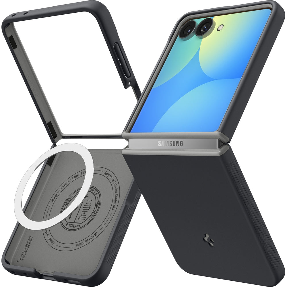 Handyhülle für Galaxy Z Flip8, Spigen Nano Pop Mag mit MagSafe, Schwarz