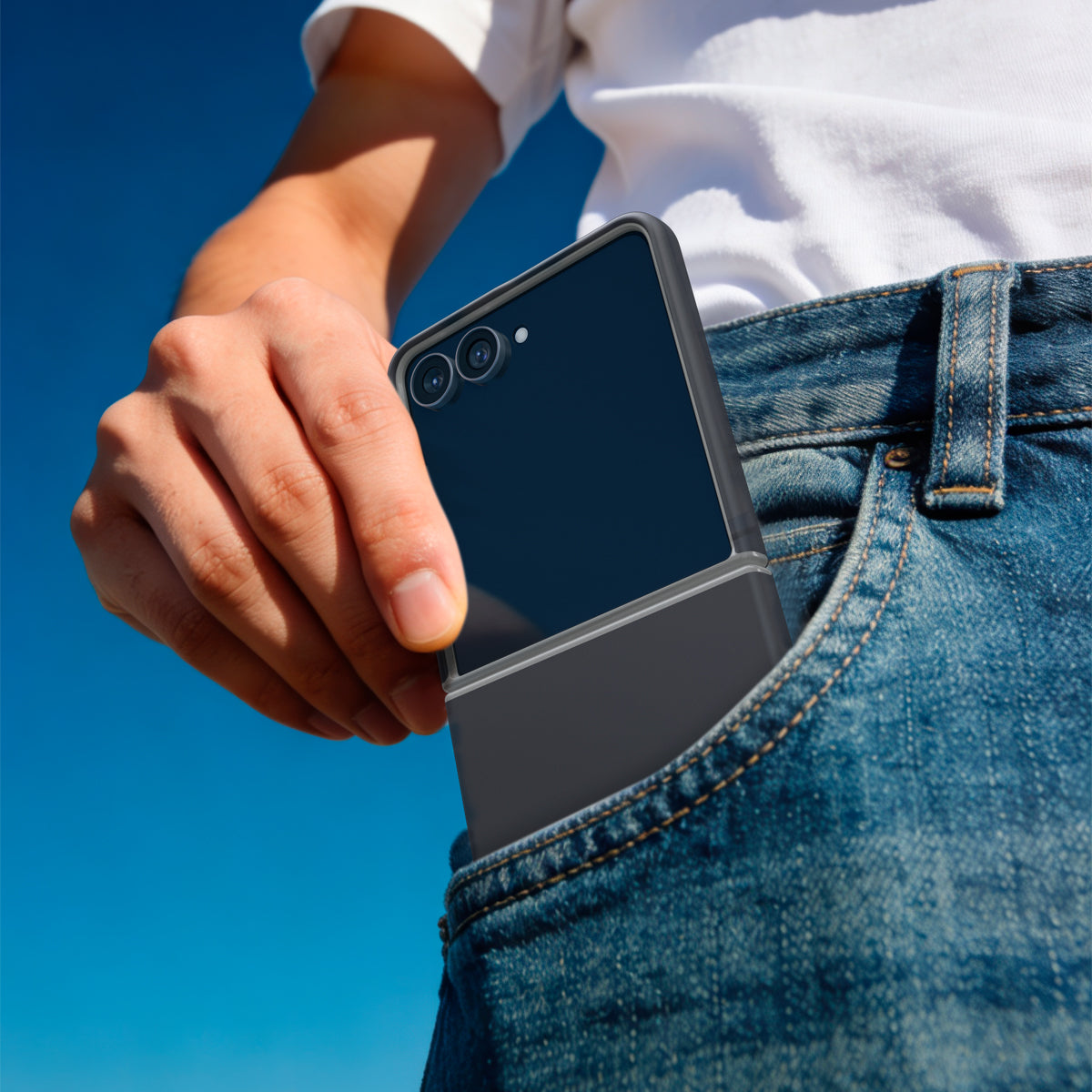 Handyhülle für Galaxy Z Flip8, Spigen Nano Pop Mag mit MagSafe, Schwarz