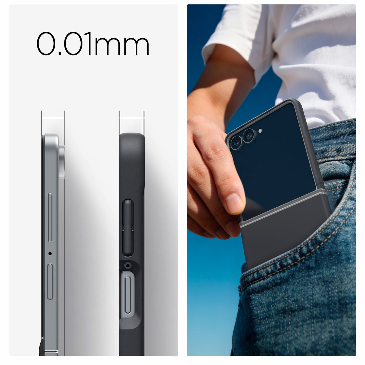 Handyhülle für Galaxy Z Flip8, Spigen Nano Pop Mag mit MagSafe, Schwarz