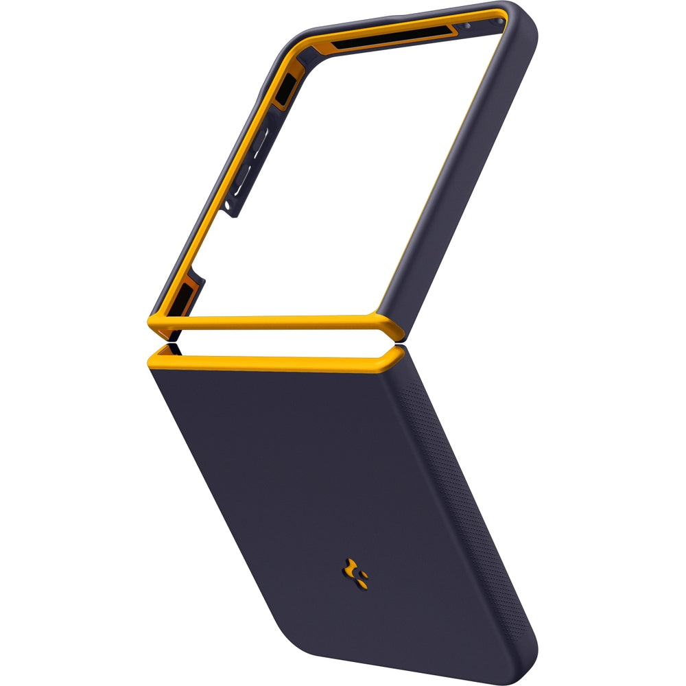 Handyhülle für Galaxy Z Flip8, Spigen Nano Pop Mag mit MagSafe, Dunkelblau-Gelb