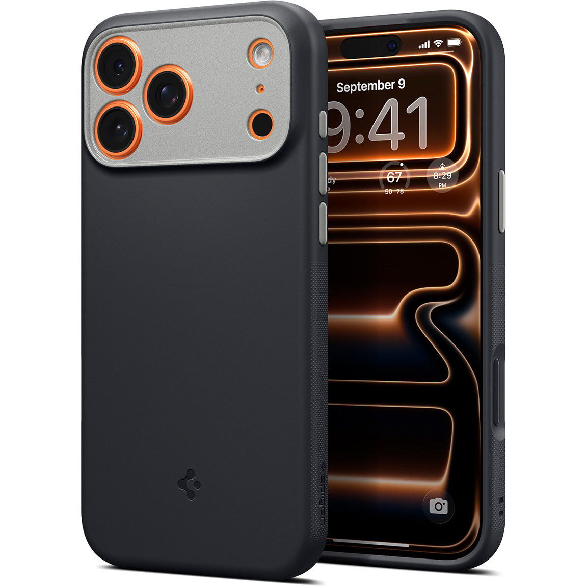Handyhülle für iPhone 18 Pro Max, Spigen Nano Pop Mag mit MagSafe, Schwarz-Grau (3/9)