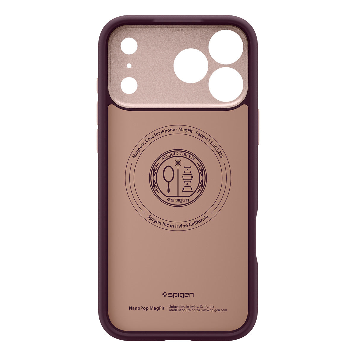 Handyhülle für iPhone 18 Pro Max, Spigen Nano Pop Mag mit MagSafe, Dunkelrot-Rosa (6/9)