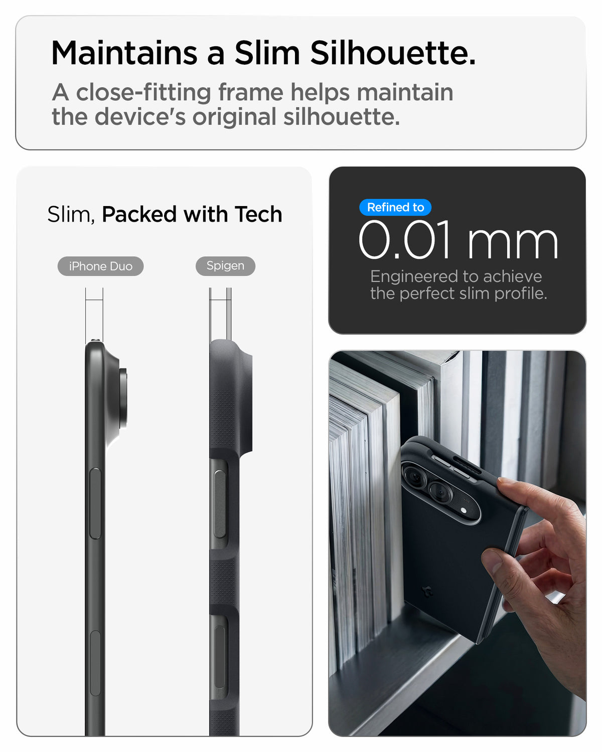 Handyhülle für iPhone Duo, Spigen Nano Pop Mag mit MagSafe, Schwarz-Grau (4/16)