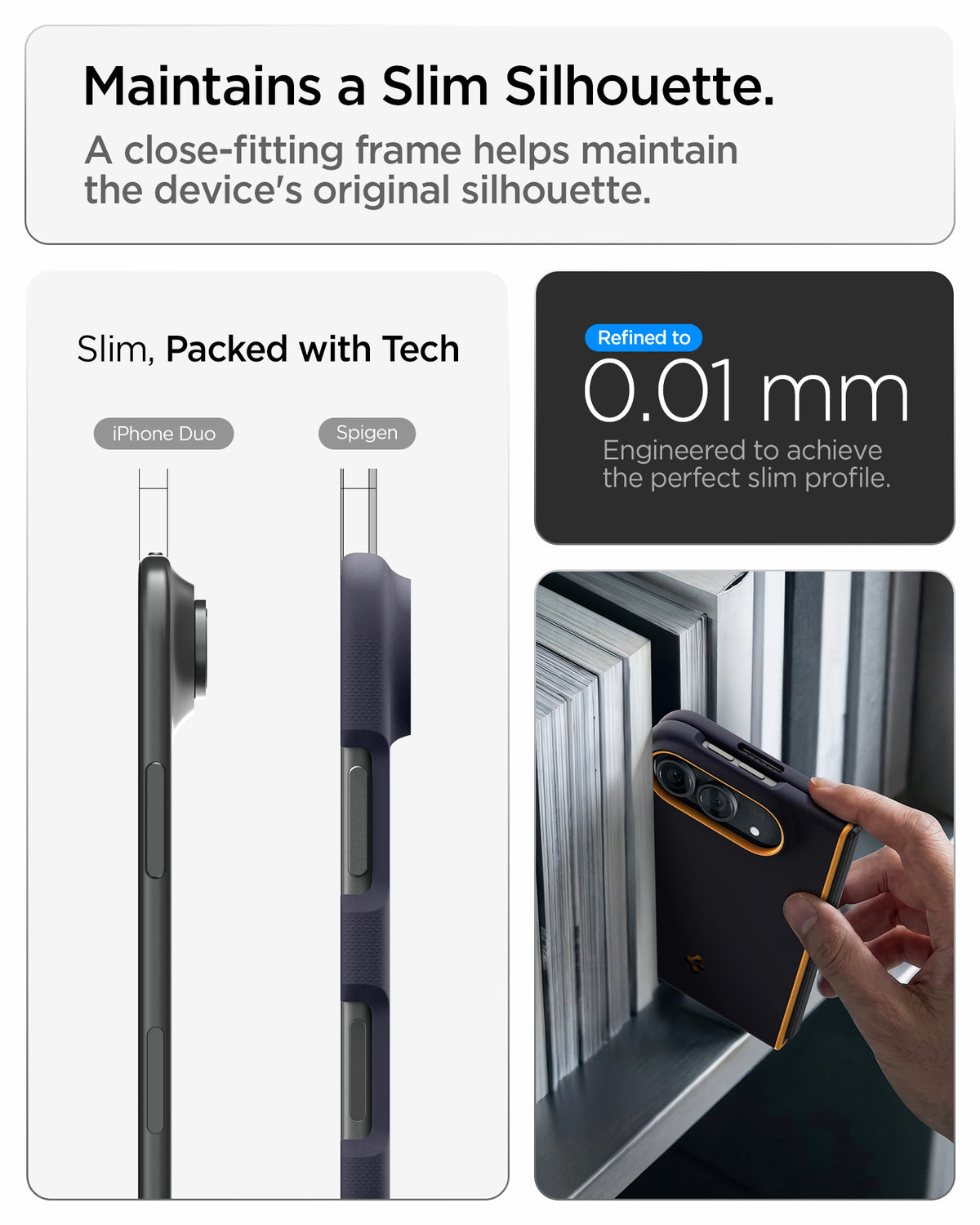 Handyhülle für iPhone Duo, Spigen Nano Pop Mag mit MagSafe, Dunkelblau-Gelb (4/16)