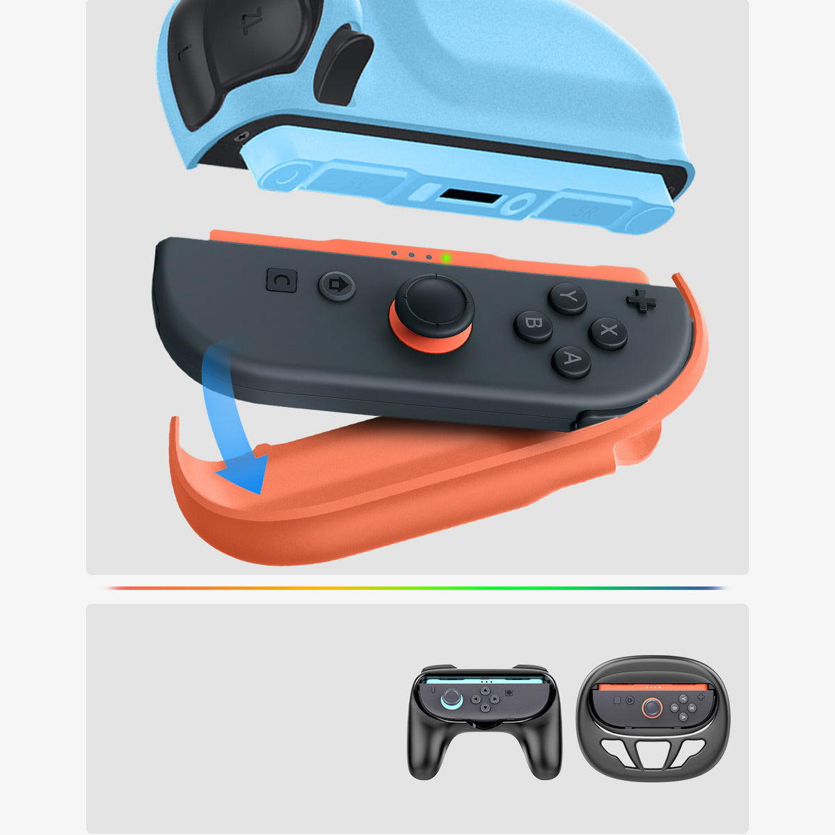 Hülle für Nintendo Switch 2, Spigen Nano Pop V2, Rot und Blau (Special Edition)